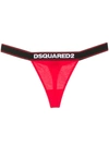 Dsquared2 Logo Thong In Red