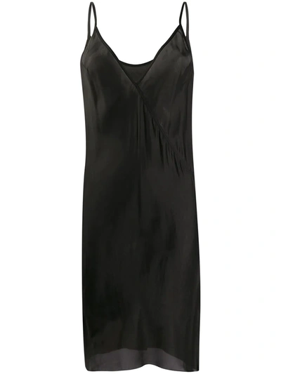 Rick Owens Slip Dress Dress In Black Viscose