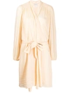 Forte Forte Waist-tied Fitted Robe In Neutrals