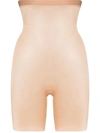Spanx High-waisted Skinny Shaping Shorts In Neutrals