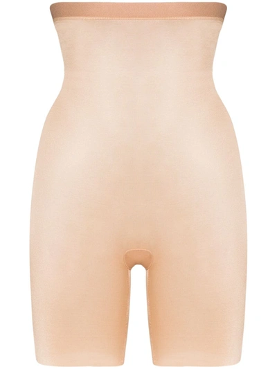Spanx High-waisted Skinny Shaping Shorts In Neutrals