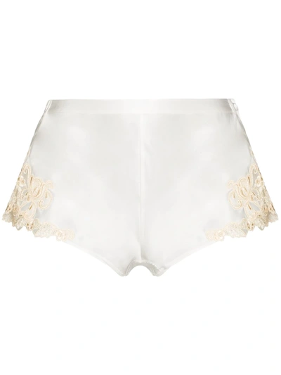 La Perla Maison Silk French Knickers In White