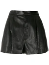 SAINT LAURENT SNAKESKIN PATTERN SHORT SHORTS