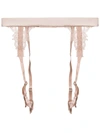 Fleur Of England Dahlia Suspender Belt In Pink