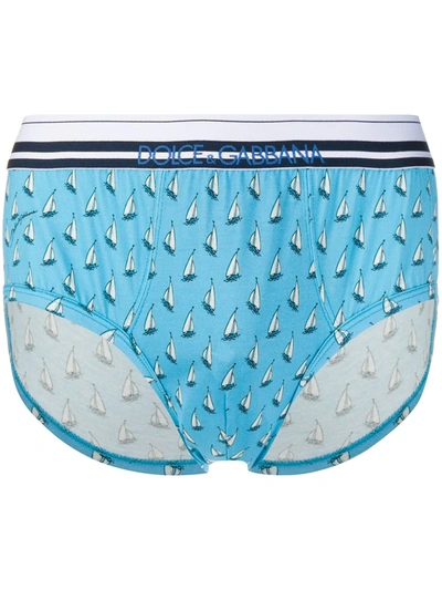 Dolce & Gabbana Boat Briefs In Blue