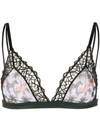 Dolci Follie Zebra Soft Triangle Bra In Black