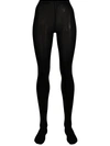 Wolford Velvet De Luxe 66 3-pack Tights In Black