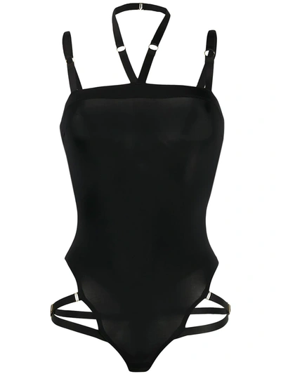 Maison Close Tapage Nocturne Thong Bodysuit In Black