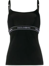 DOLCE & GABBANA LOGO BAND TANK TOP