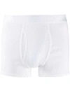 Sunspel Logo Waistband Boxers In White