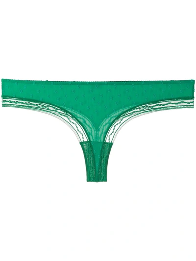 Eres Brode Tanga Briefs In Green