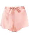 Gilda & Pearl Sophia Stretch-silk Shorts In Pink