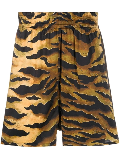 Dsquared2 Tiger-print Boxers In Black