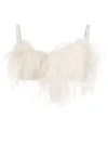 GILDA & PEARL FEATHER-DETAIL ESME BRA