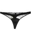 FLEUR OF ENGLAND SHEER LACE THONG
