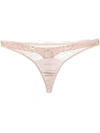 FLEUR OF ENGLAND SIG LACE THONG
