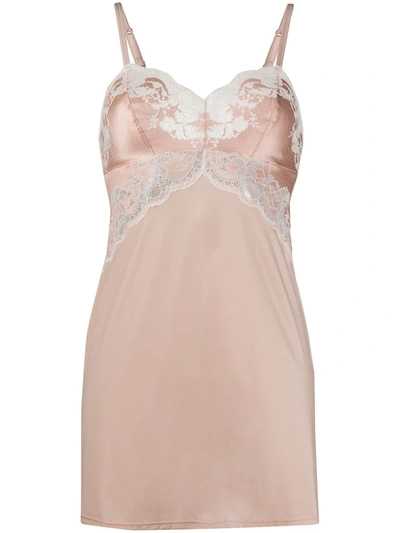 Wacoal Lace Affair Chemise Nightdress In Rose/angel