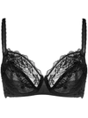 Wacoal Lace Perfection Scalloped Stretch-lace Underwired Bra In Grey