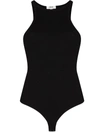 Agolde Rianne Stretch-jersey Bodysuit In Black