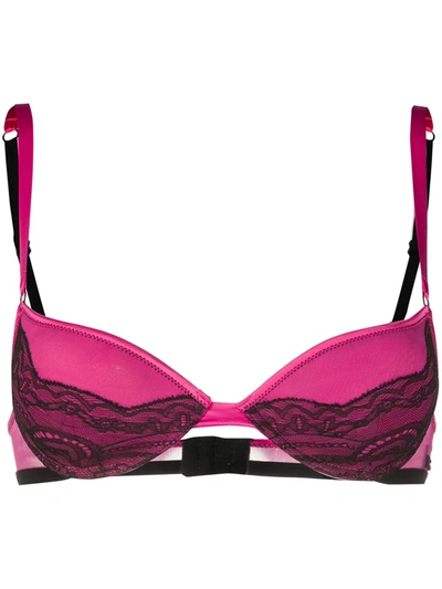 Dolce & Gabbana Dolce&gabbana Lace Panel Bra In Pink