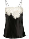DOLCE & GABBANA CONTRAST LACE CAMISOLE