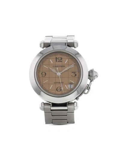 Pre-owned Cartier 2000s  Pasha 35mm In Brown