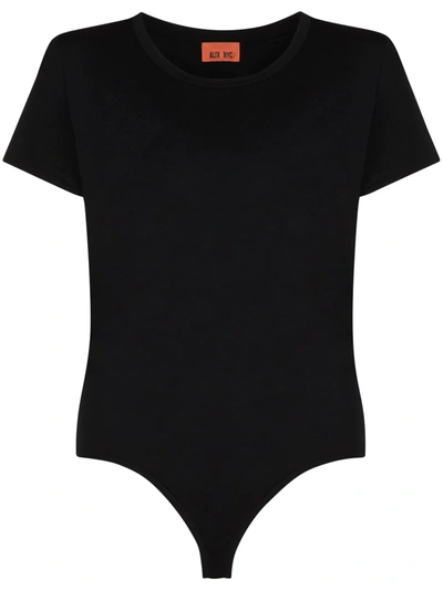 Alix Nyc Essex T-shirt Bodysuit In Black