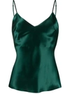 Gilda & Pearl Sophia Silk Top In Green