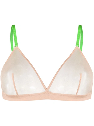 Maison Close Mesh Soft-cup Bra In Neutrals