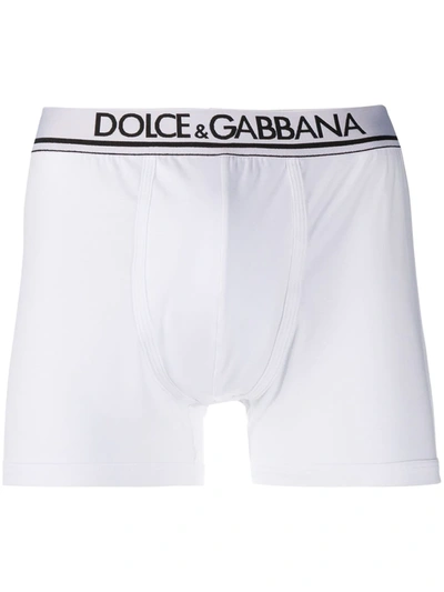 Dolce & Gabbana Logo Waistband Boxers In White