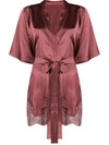 FLEUR OF ENGLAND BISOU LACE PANEL ROBE