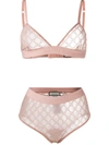 GUCCI GG EMBROIDERED LINGERIE SET