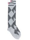 THOM BROWNE ARGYLE-PATTERN SOCKS