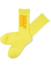Stadium Goods Logo Embroidered Socks In Yellow