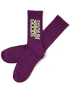 STADIUM GOODS LOGO "PLUM" CREW SOCKS