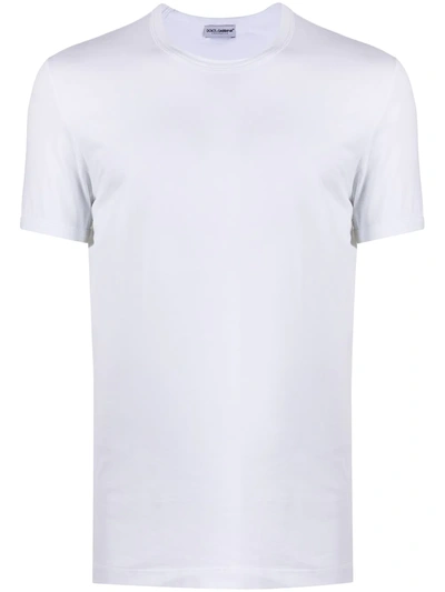 Dolce & Gabbana Short-sleeved Pyjama Top In White