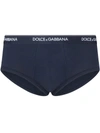 DOLCE & GABBANA BRANDO LOGO-WAISTBAND BRIEFS (PACK OF TWO)