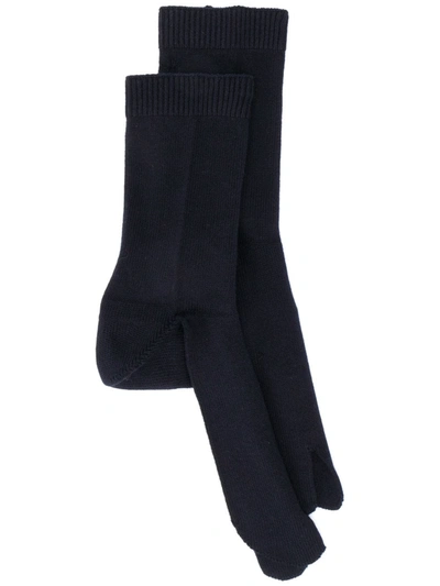 Maison Margiela Tabi Socks In Blue