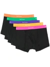 PAUL SMITH FIVE-PACK EMBROIDERED LOGO BRIEFS