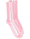 GCDS LOGO-STRIPE SOCKS