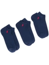 Polo Ralph Lauren Pony Motif Ankle Socks In Blue