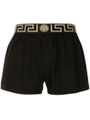 Versace Black Greca Boxers In Black