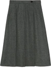 GUCCI PLEATED FLANNEL SKIRT