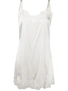 Dolce & Gabbana Lace-detail Satin Slip Dress In White