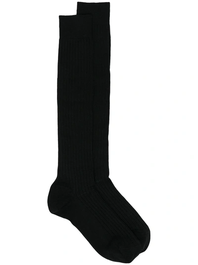 Marcoliani Calf-length Socks In Black