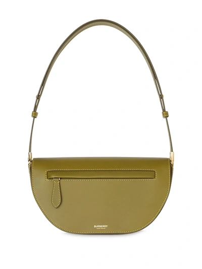 Burberry Babies' Olympia 小号单肩包 In Green