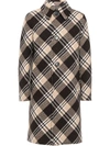 PRADA CHECK-PRINT WOOL COAT