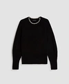 ANN TAYLOR PEARLIZED CREW NECK SWEATER,550297