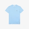 Lacoste Pima Brand-embroidered Cotton-jersey T-shirt In Blue