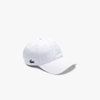 Lacoste Solid-color Baseball Cap In White